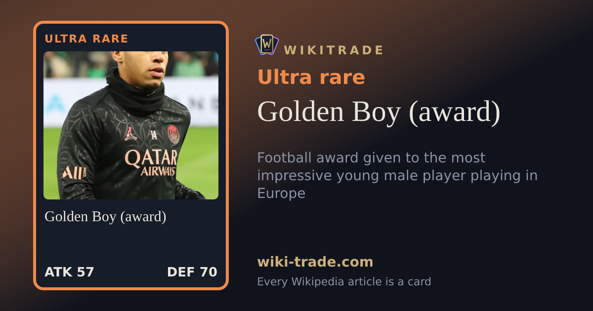 Golden Boy (award) — Ultra rare card