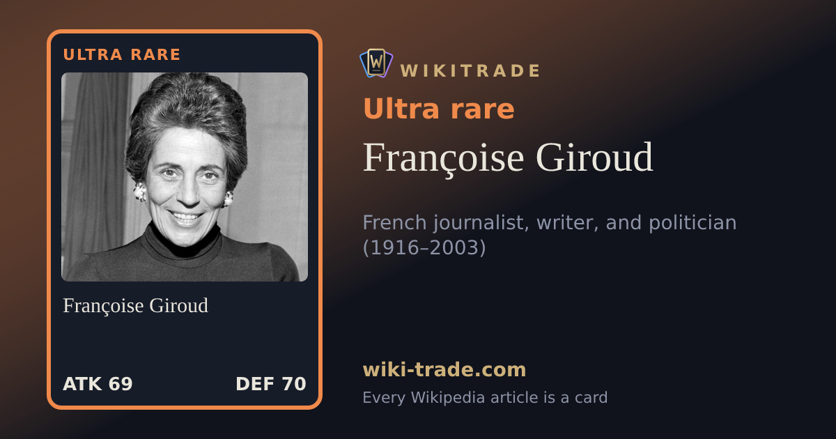 Françoise Giroud — Ultra rare card