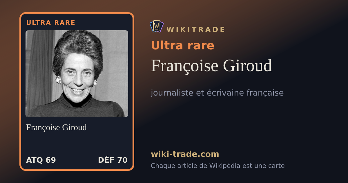 Françoise Giroud — carte Ultra rare