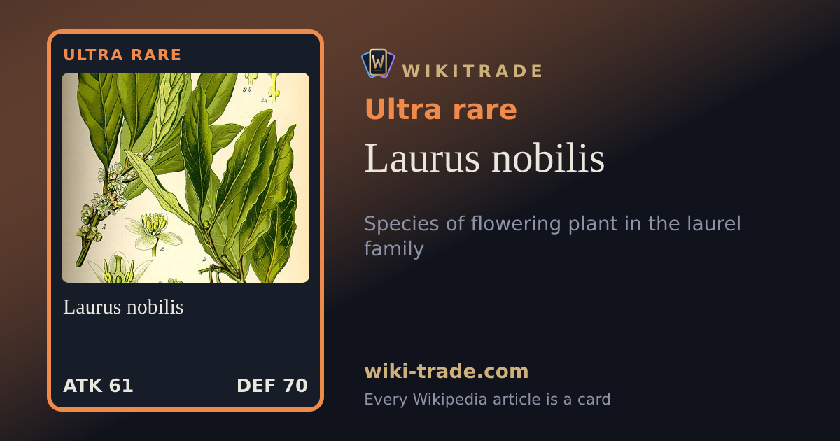 Laurus nobilis — Ultra rare card
