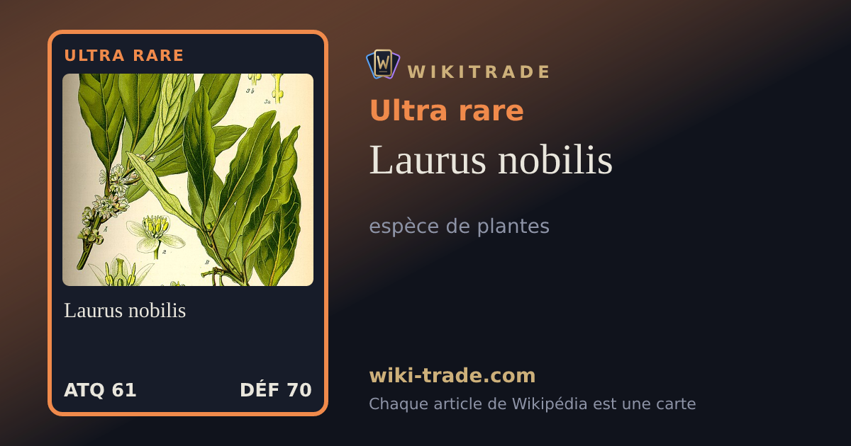 Laurus nobilis — carte Ultra rare