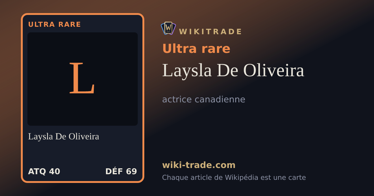 Laysla De Oliveira — carte Ultra rare
