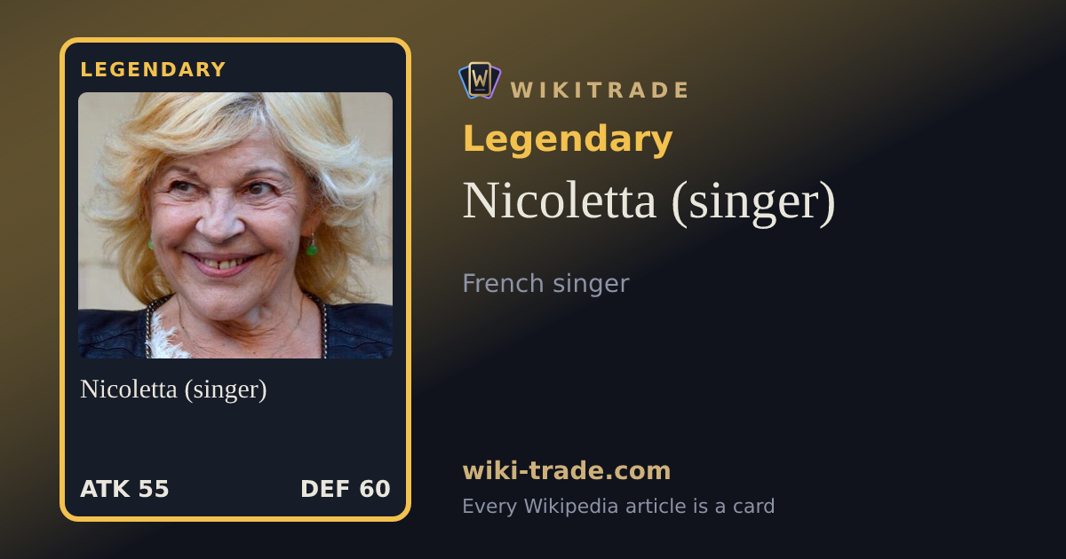 Nicoletta (singer) — Legendary card
