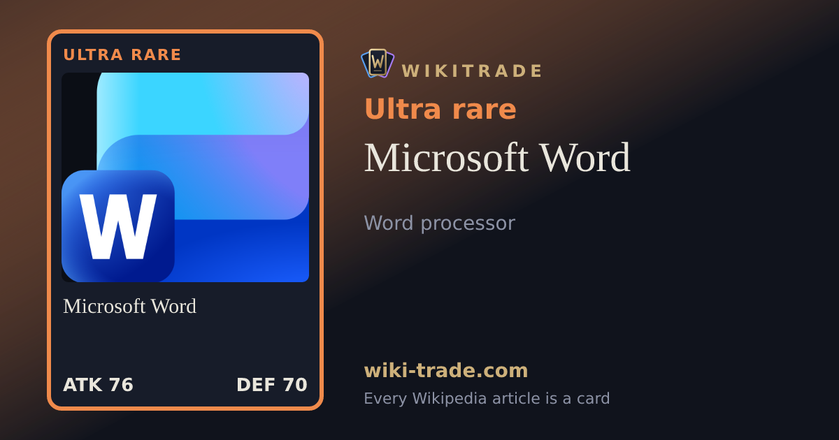 Microsoft Word — Ultra rare card