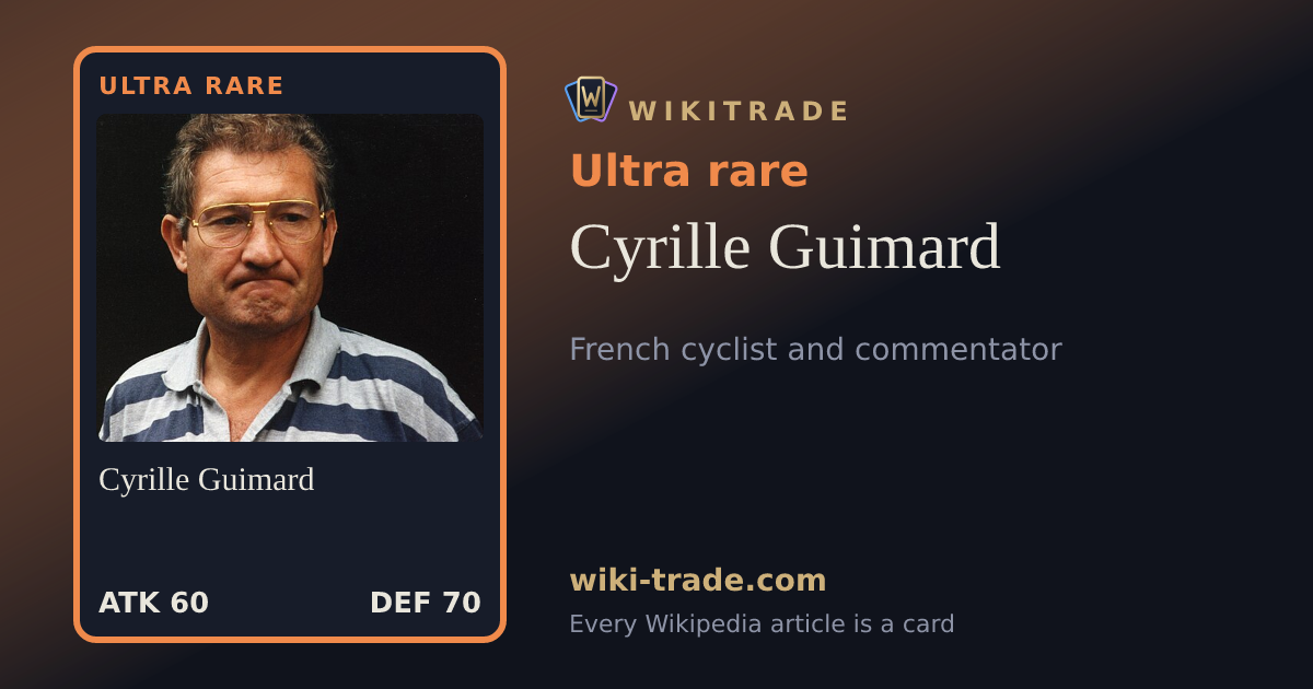 Cyrille Guimard — Ultra rare card