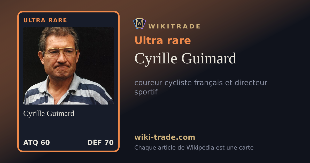 Cyrille Guimard — carte Ultra rare