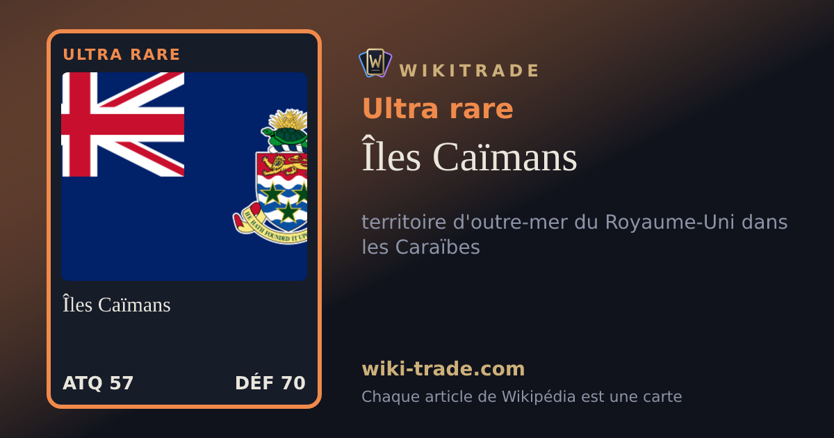 Îles Caïmans — carte Ultra rare