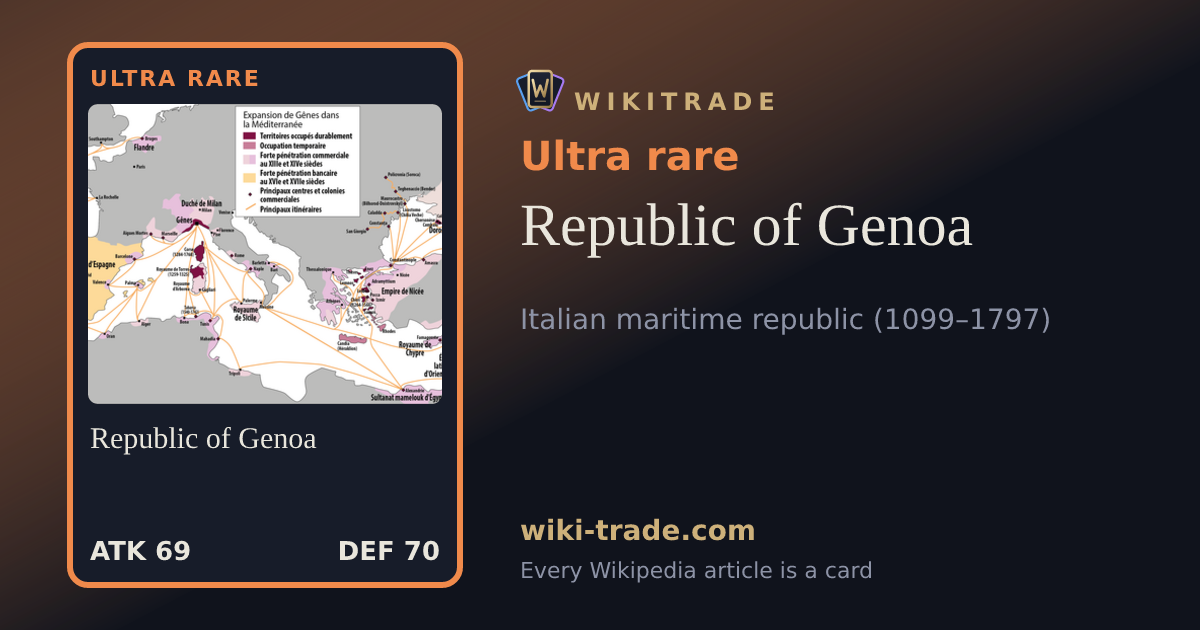 Republic of Genoa — Ultra rare card