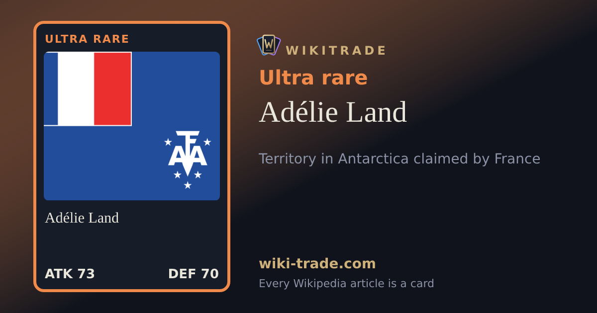 Adélie Land — Ultra rare card