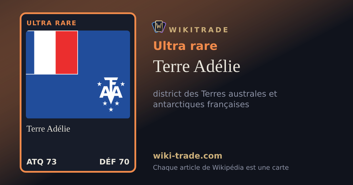 Terre Adélie — carte Ultra rare
