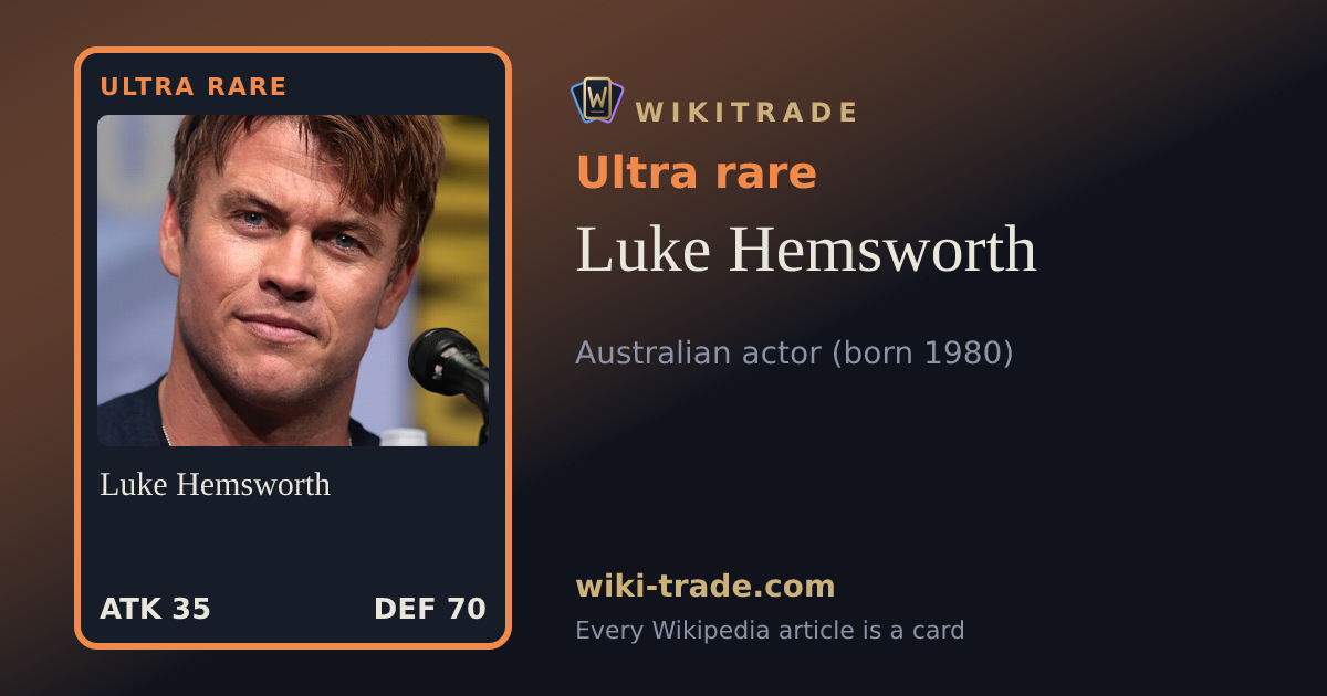 Luke Hemsworth — Ultra rare card