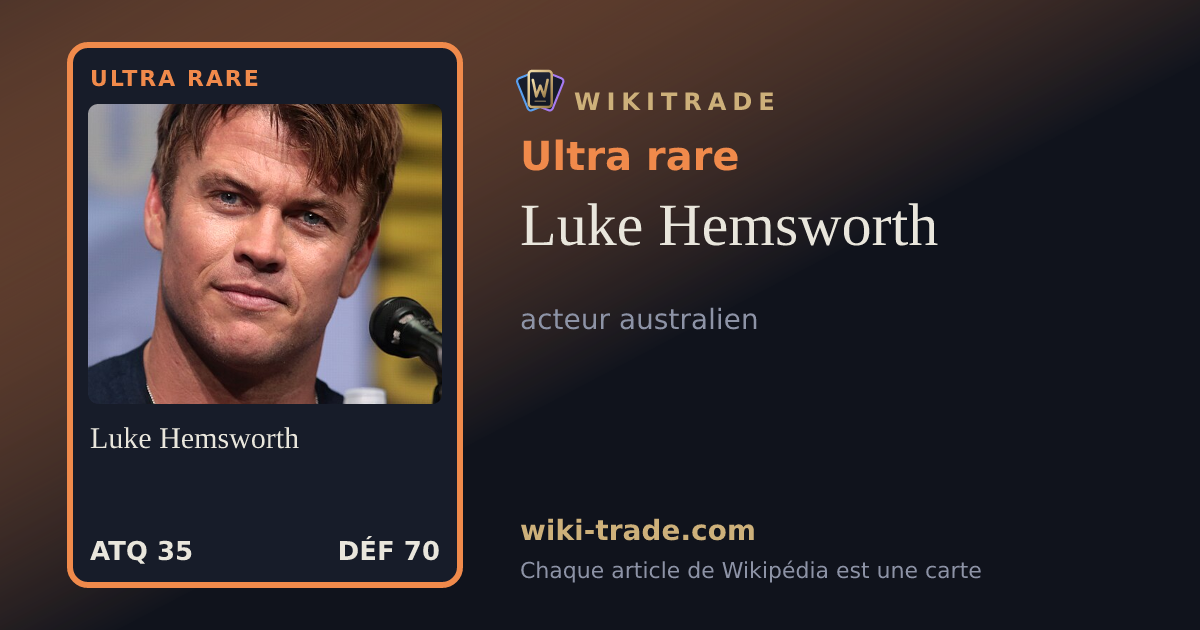Luke Hemsworth — carte Ultra rare