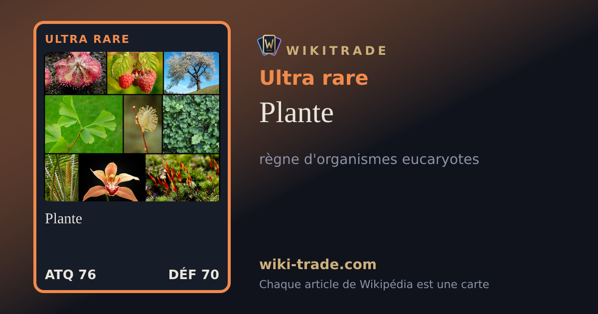 Plante — carte Ultra rare