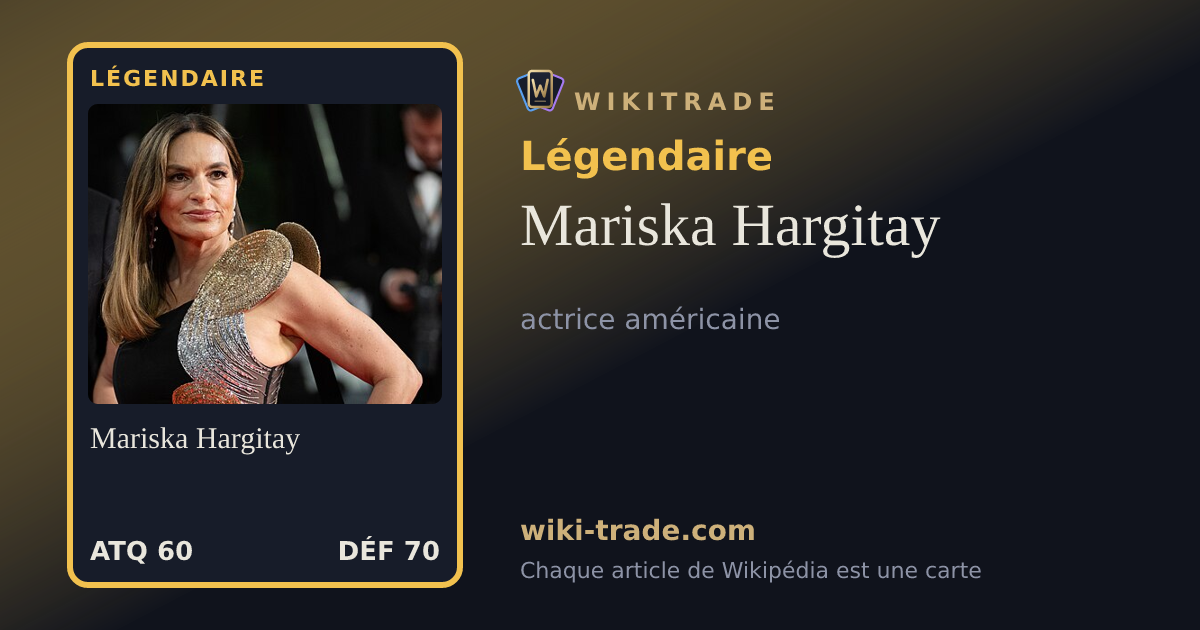 Mariska Hargitay — carte Légendaire