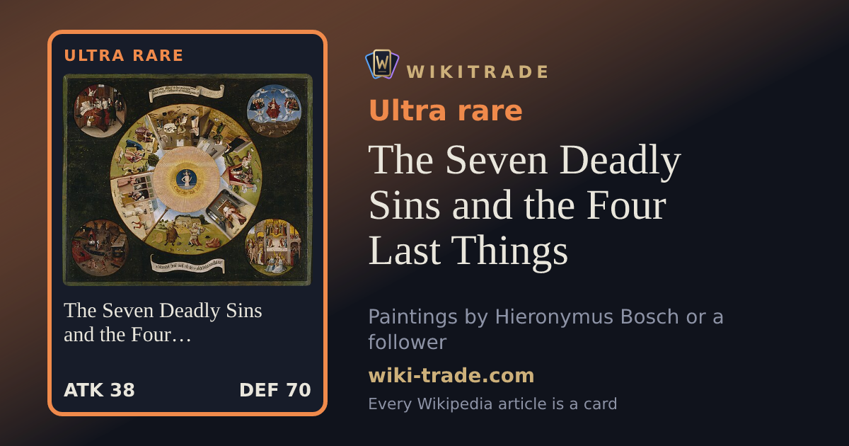 The Seven Deadly Sins and the Four Last Things — Ultra rare card