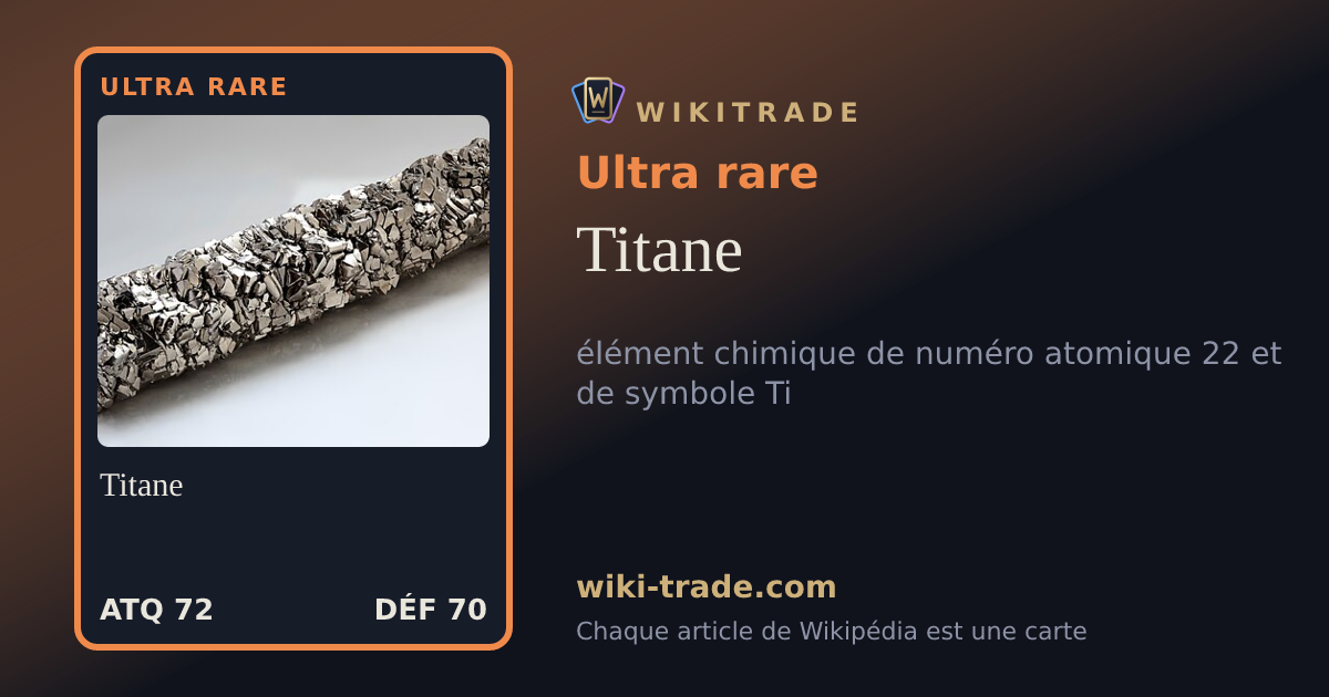 Titane — carte Ultra rare