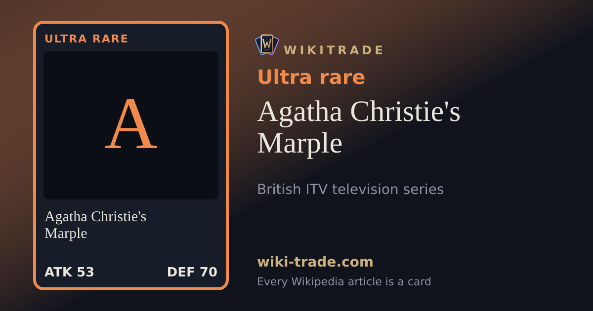 Agatha Christie's Marple — Ultra rare card