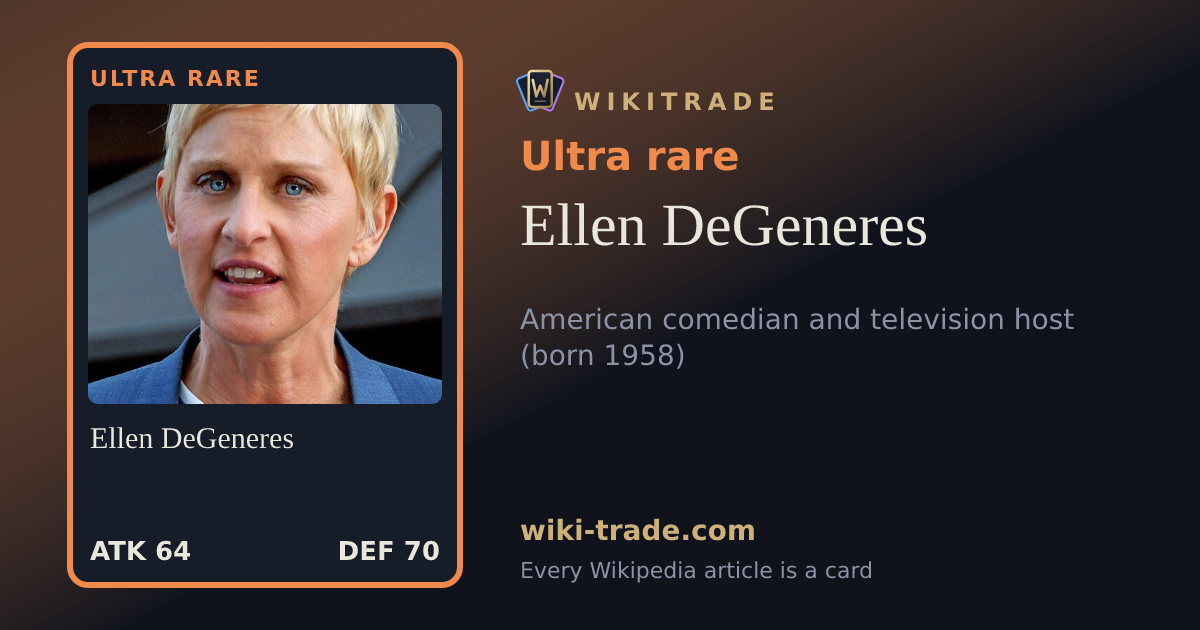 Ellen DeGeneres — Ultra rare card