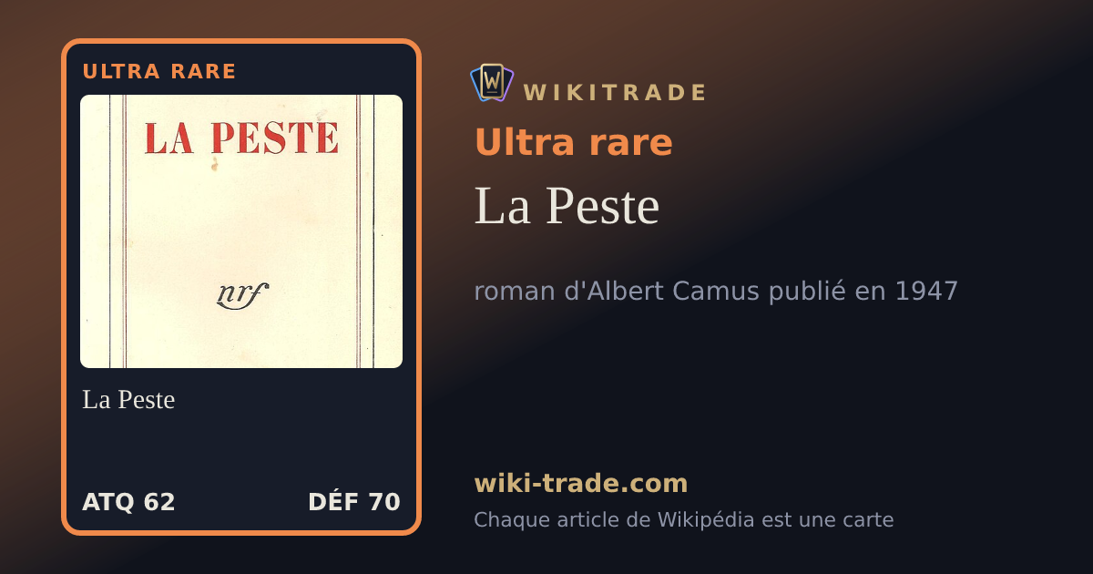 La Peste — carte Ultra rare