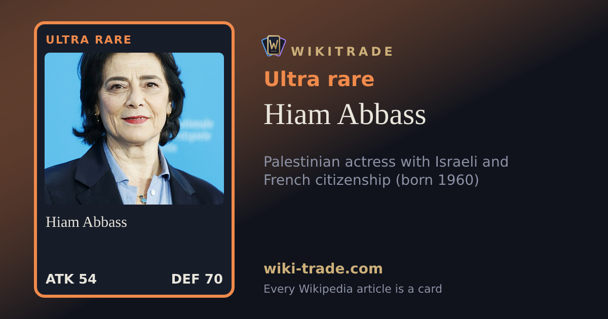 Hiam Abbass — Ultra rare card