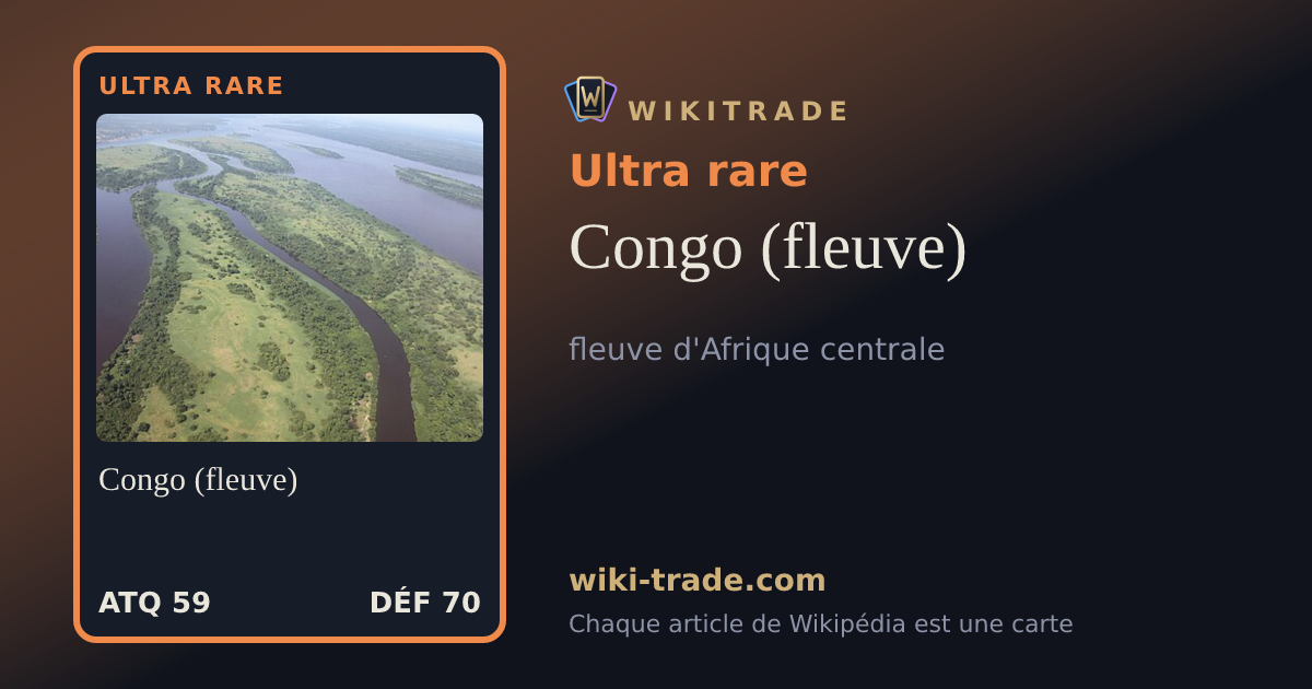 Congo (fleuve) — carte Ultra rare