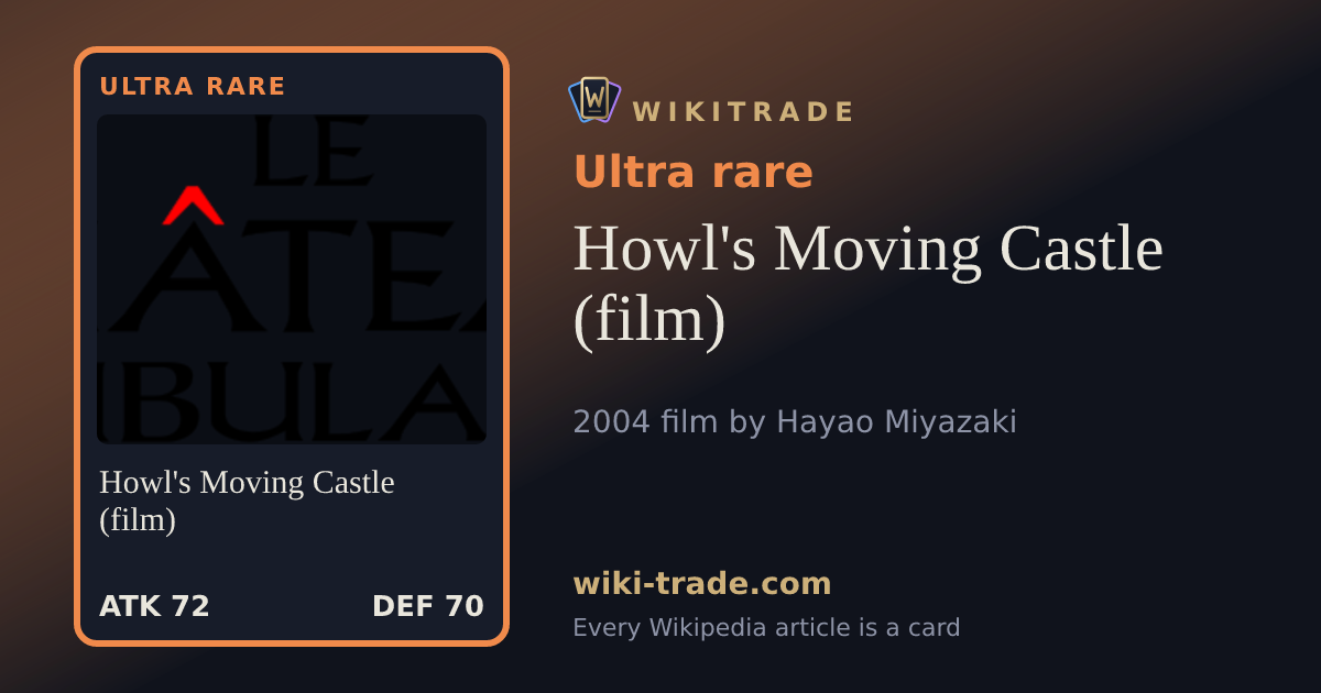 Howl's Moving Castle (film) — Ultra rare card