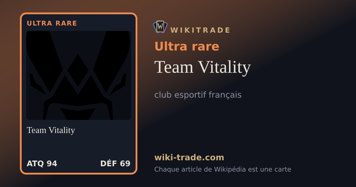 Team Vitality — carte Ultra rare