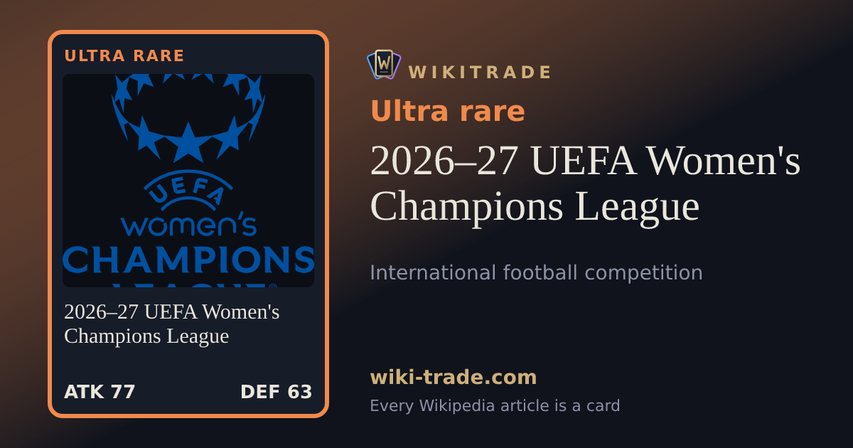 2026–27 UEFA Women's Champions League — Ultra rare card
