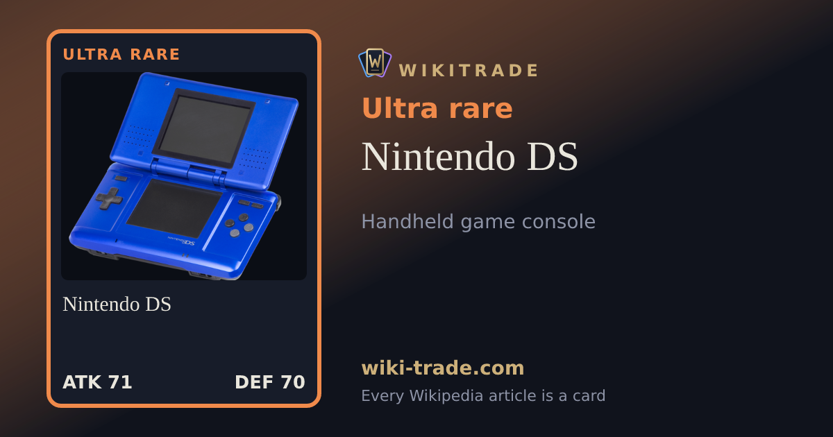 Nintendo DS — Ultra rare card
