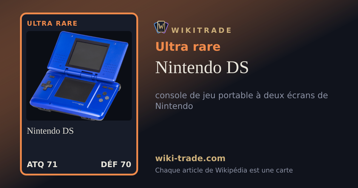 Nintendo DS — carte Ultra rare