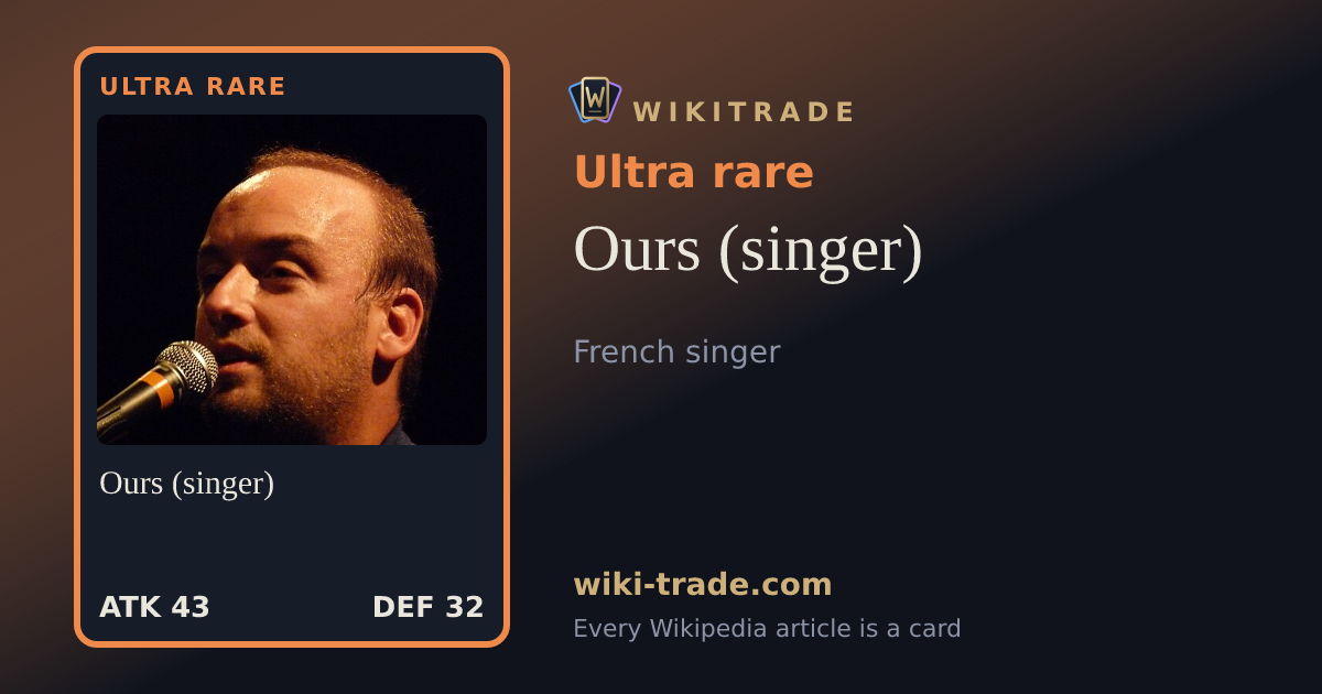 Ours (singer) — Ultra rare card