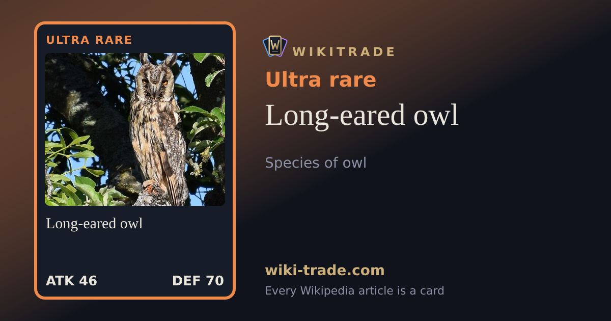 Long-eared owl — Ultra rare card