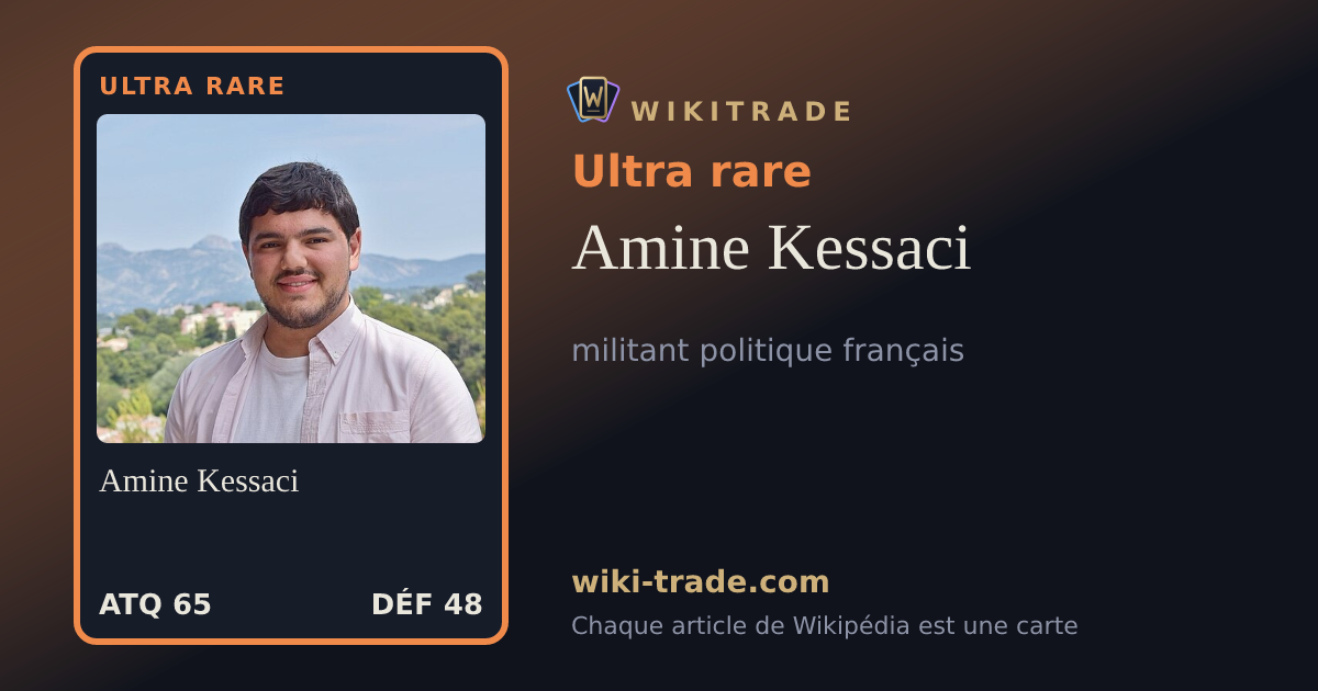 Amine Kessaci — carte Ultra rare