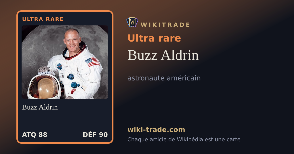 Buzz Aldrin — carte Ultra rare