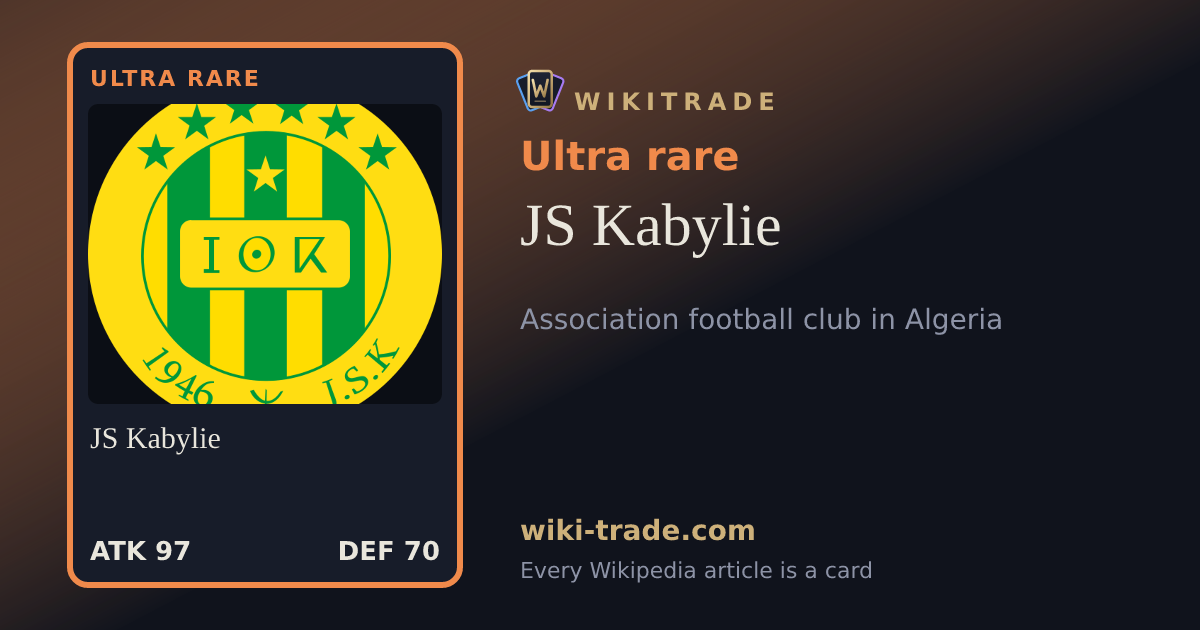 JS Kabylie — Ultra rare card
