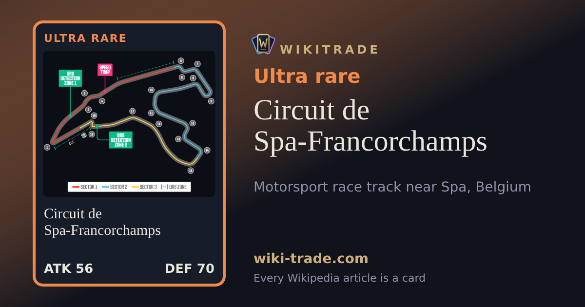 Circuit de Spa-Francorchamps — Ultra rare card