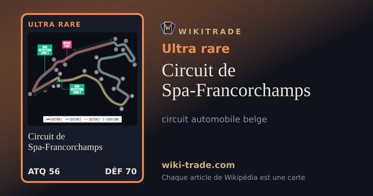 Circuit de Spa-Francorchamps — carte Ultra rare