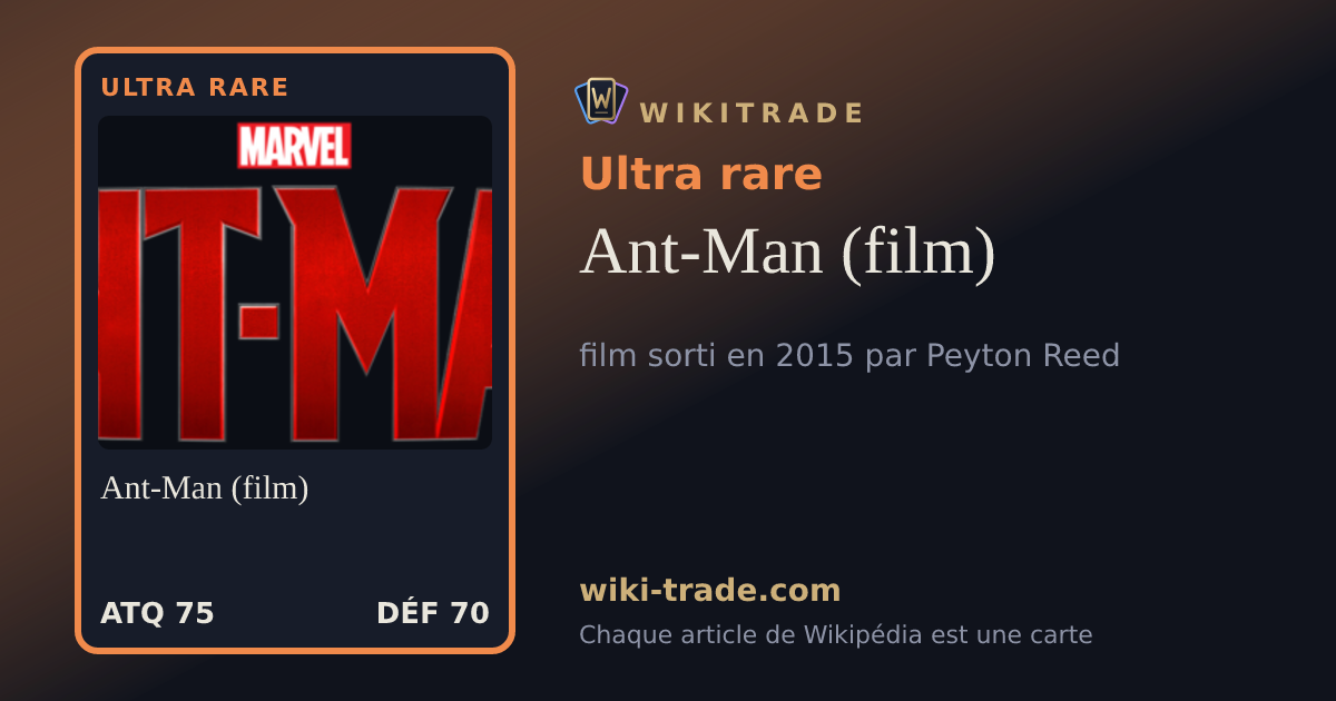 Ant-Man (film) — carte Ultra rare