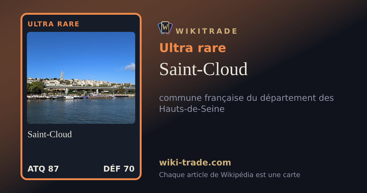 Saint-Cloud — carte Ultra rare
