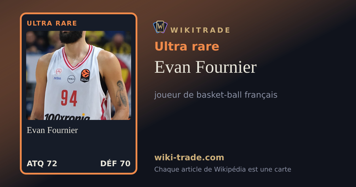 Evan Fournier — carte Ultra rare