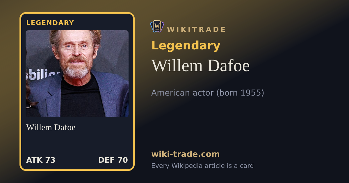 Willem Dafoe — Legendary card