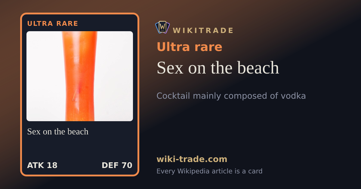Sex on the beach — Ultra rare card