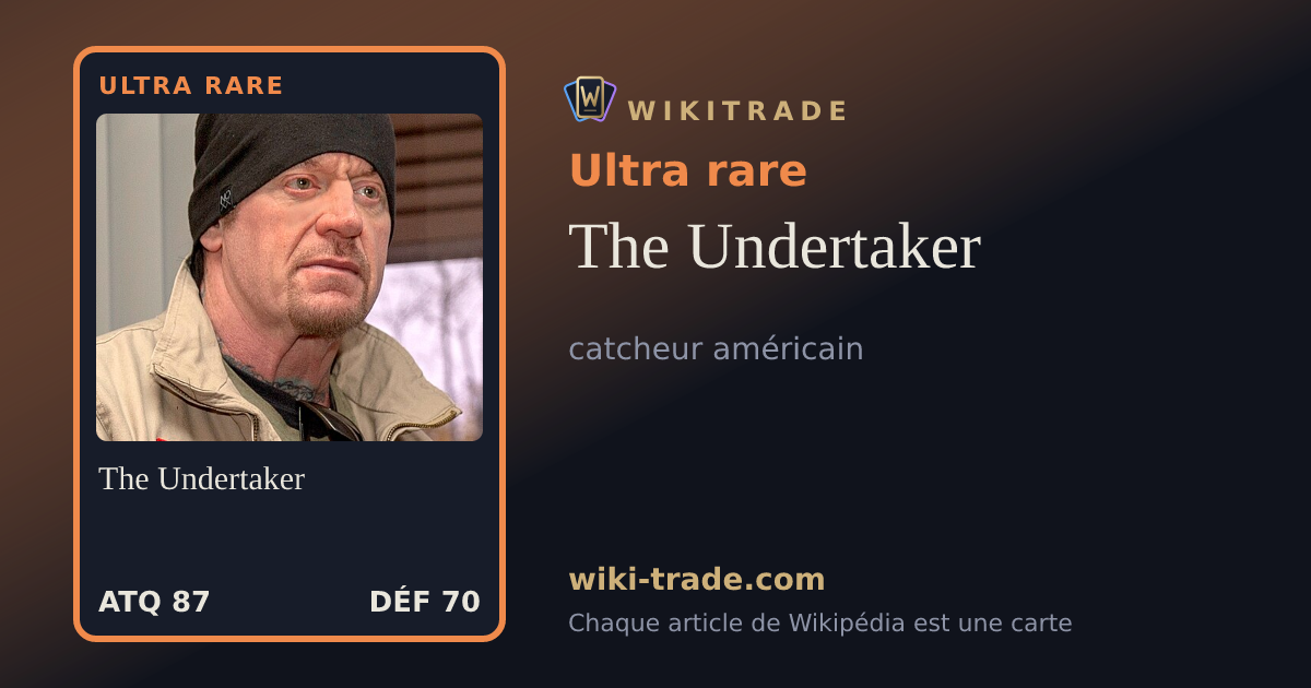 The Undertaker — carte Ultra rare