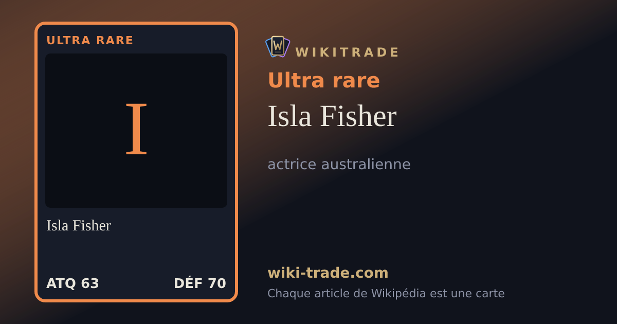 Isla Fisher — carte Ultra rare