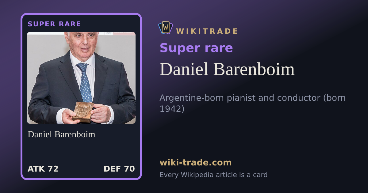 Daniel Barenboim — Super rare card