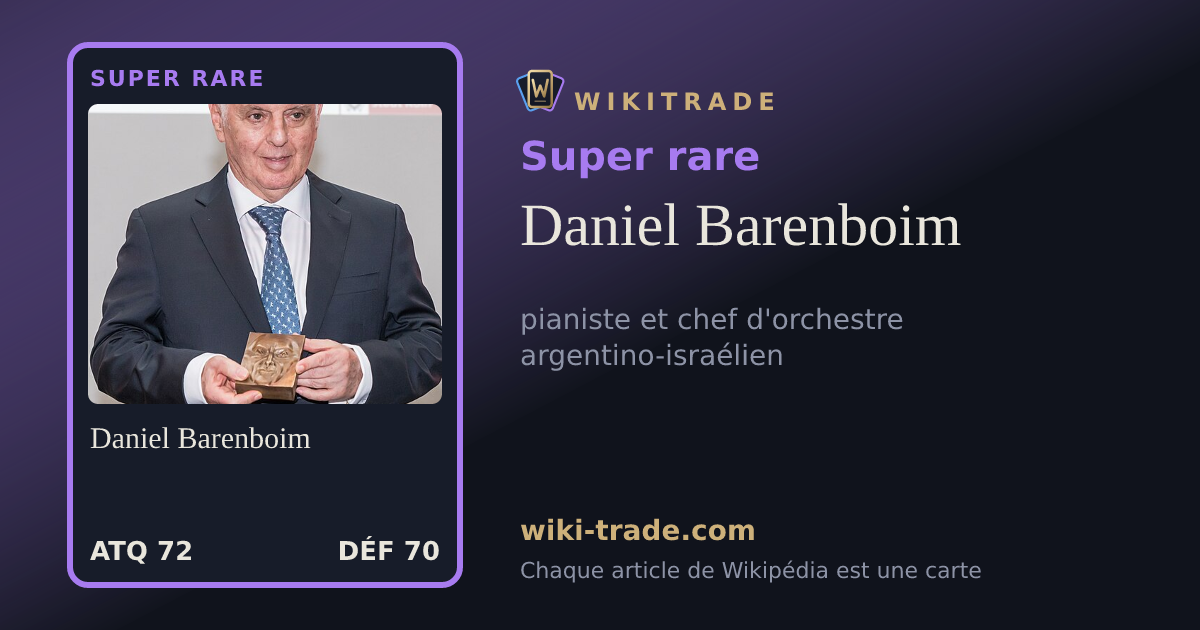 Daniel Barenboim — carte Super rare