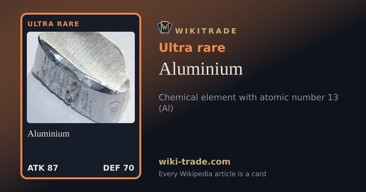 Aluminium — Ultra rare card