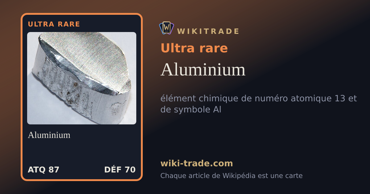 Aluminium — carte Ultra rare