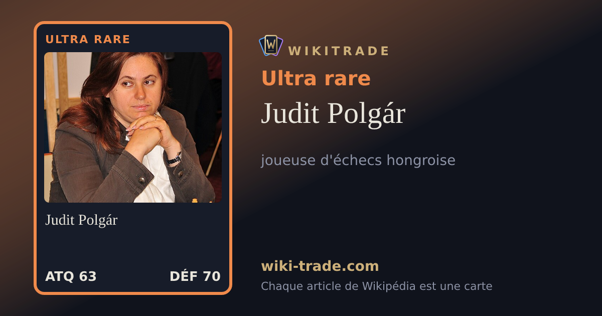 Judit Polgár — carte Ultra rare