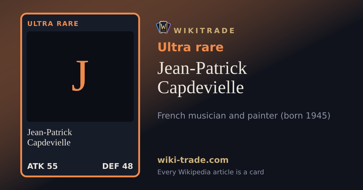 Jean-Patrick Capdevielle — Ultra rare card